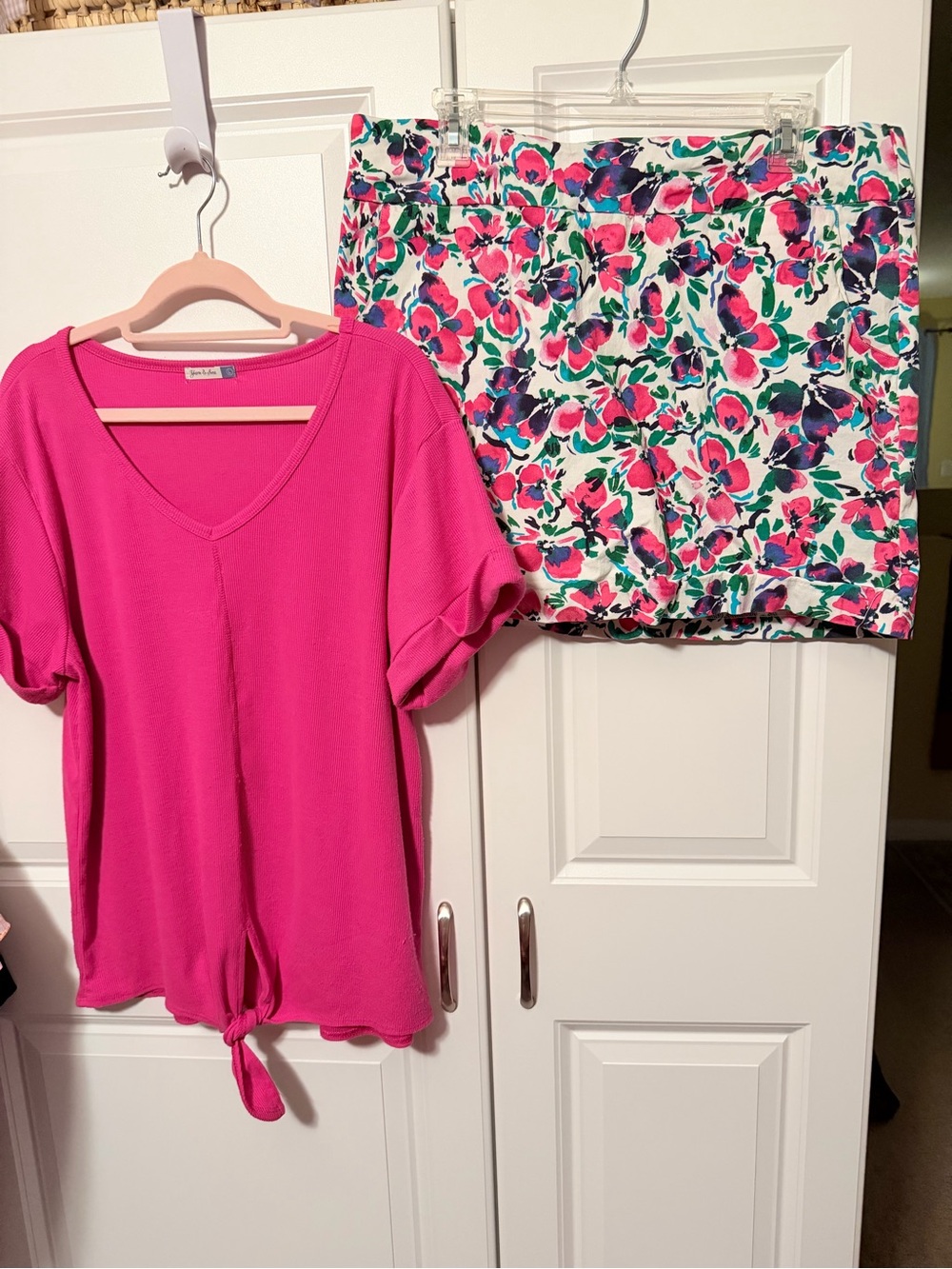Bright Pink top & skort by Yarn & Sea